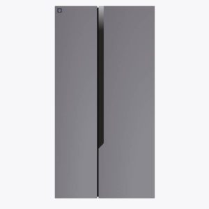 36" Side-by-Side Refrigerator and Freezer with 25 Cubic Ft. Total Capacity, Black